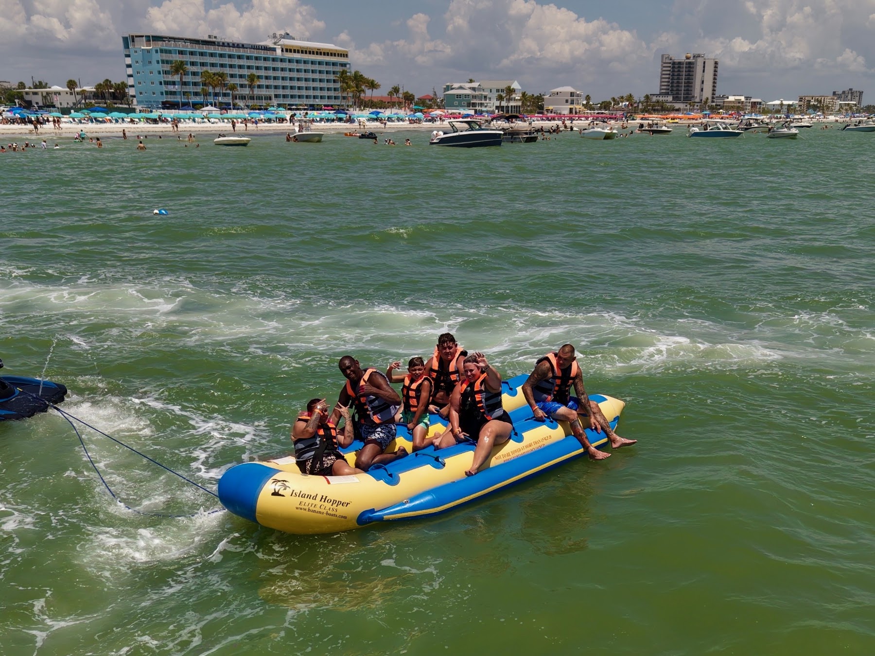 Group raft on the water, Adventure Water Sports on Instagram