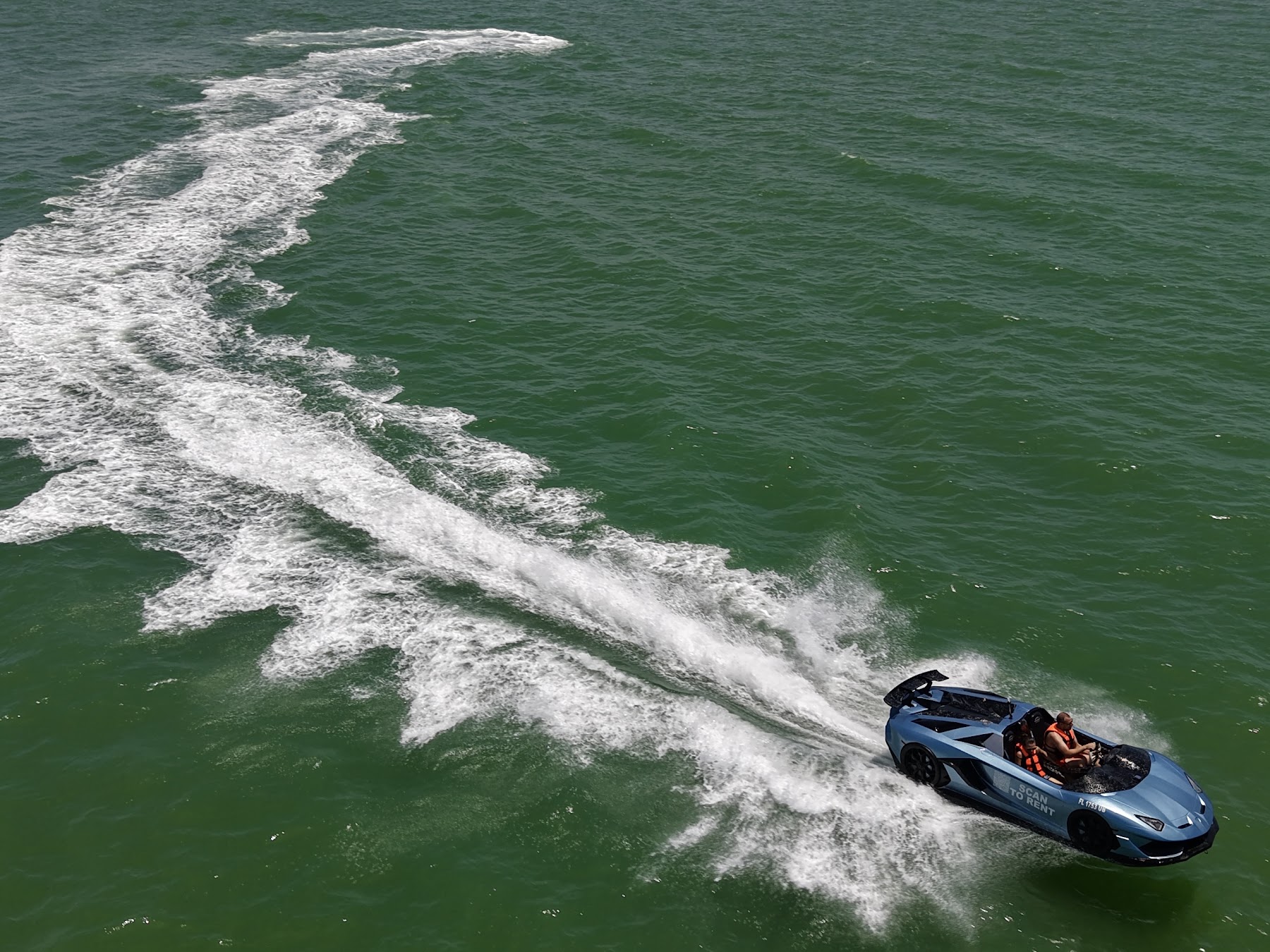 JetCar throwing a wake, Adventure Water Sports on Instagram
